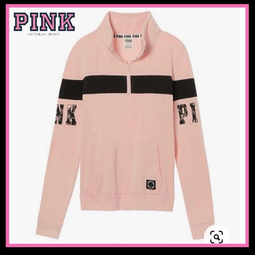 Victoria's Secret PINK Half-Zip Sweatshirt